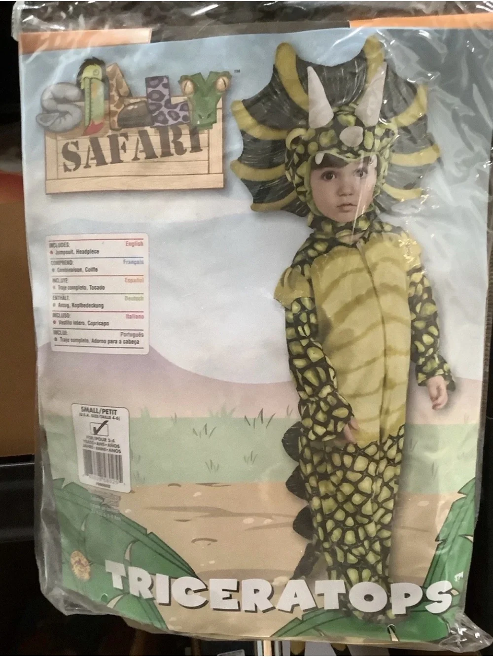 Silly Safari Triceratops Costume